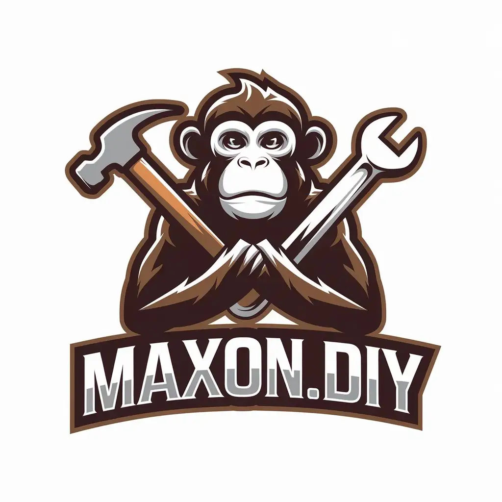 LOGO Design for MAXONDIY Monkey Symbol for the Animals Pets Industry with Clear Background