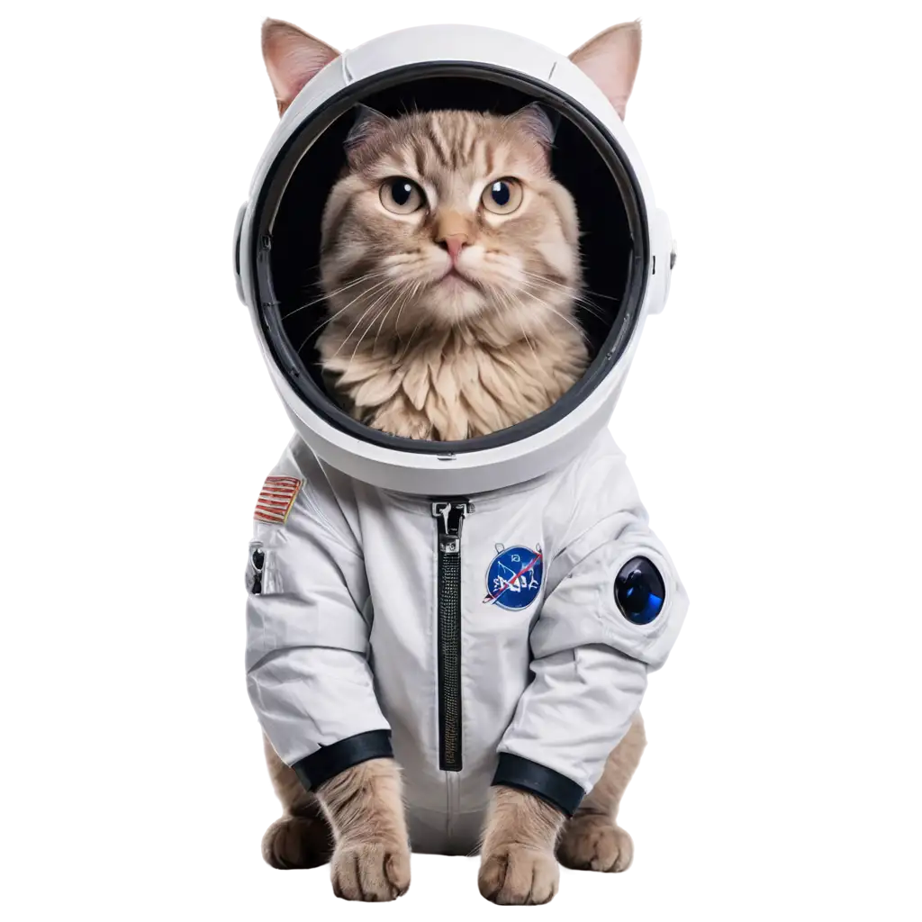 Cat-in-Astronaut-Suit-PNG-Image-Playful-and-Whimsical-Illustration