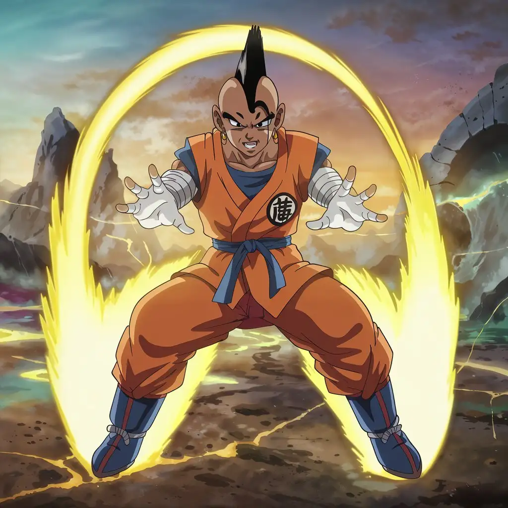 Uub-Reimagined-as-an-African-American-Boy-with-Golden-Ki-Blast-in-Dynamic-Battle-Stance