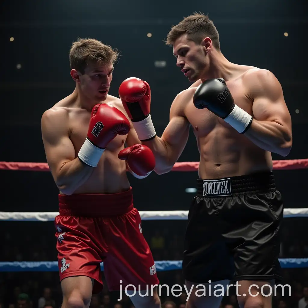 Boxer-Competing-in-a-Ring-During-a-Fight