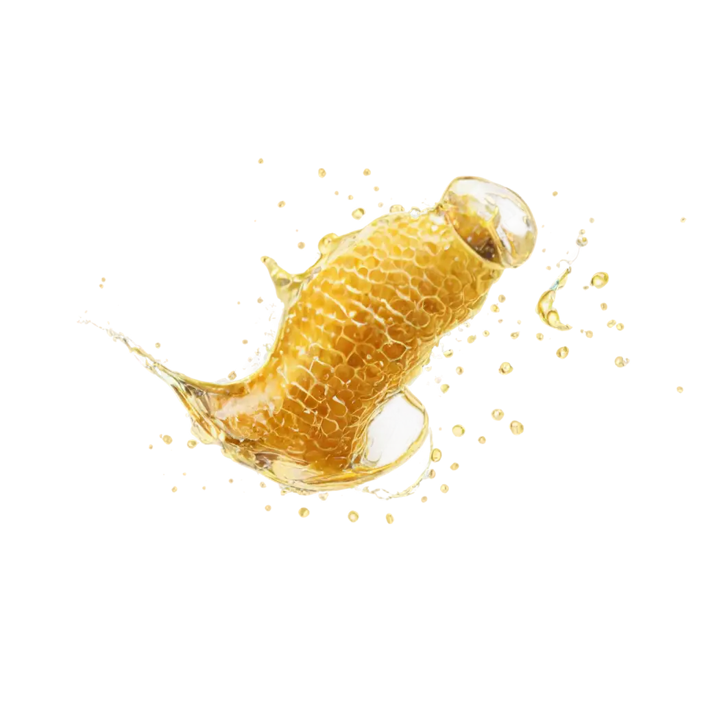 Honey-Splash-Water-PNG-with-Thick-Golden-Yellow-Drips-for-Visual-Design