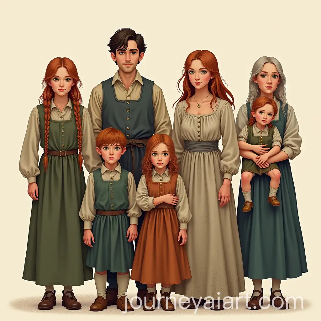 MultiGeneration-Family-Portraits-in-Peasant-Clothes