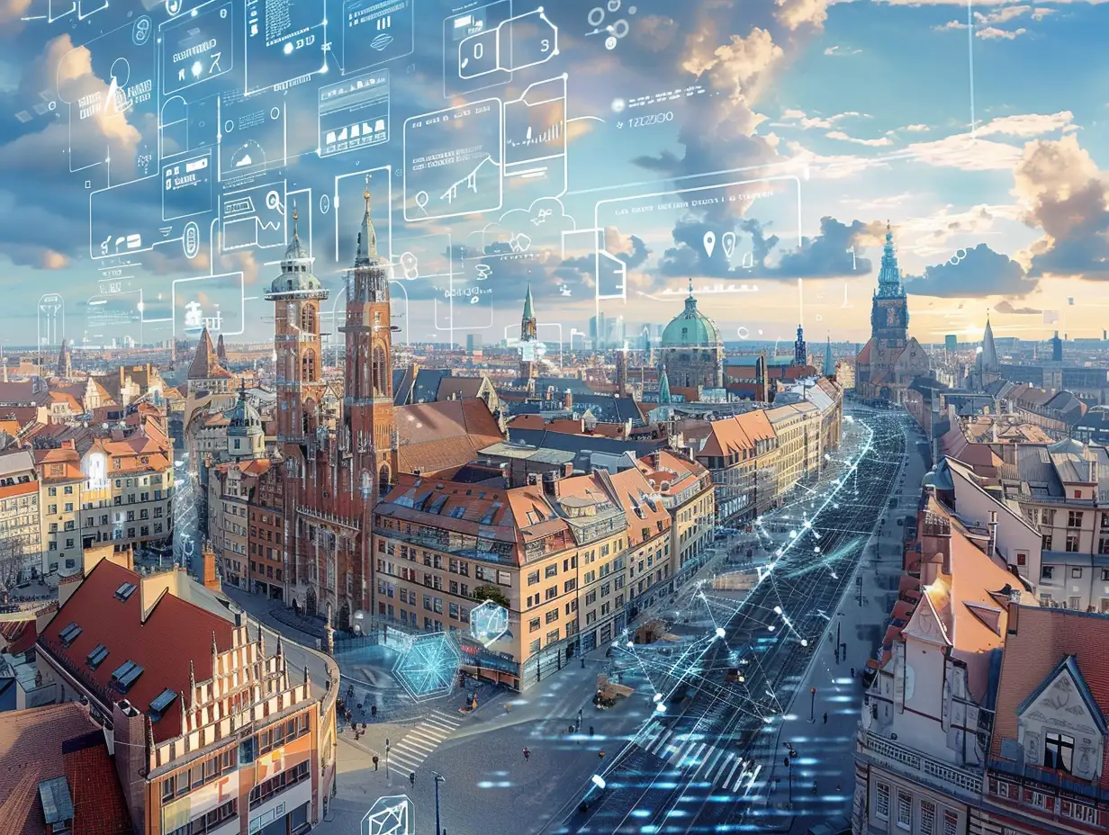 Futuristic-Wroclaw-Cityscape-Data-Paths-and-Digital-Interactivity