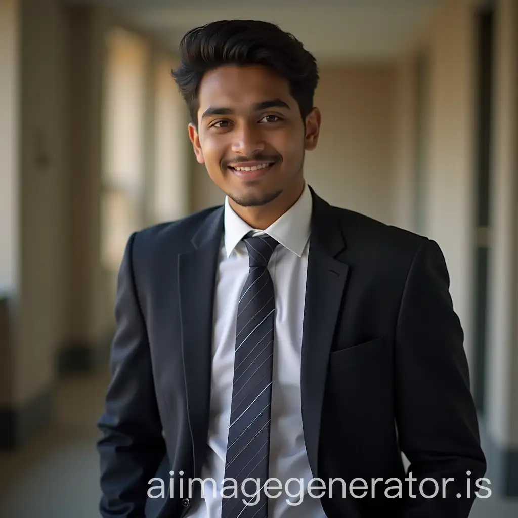 21YearOld-Indian-Professional-Posing-for-LinkedIn-Photo-in-Formal-Attire-with-Light-Background