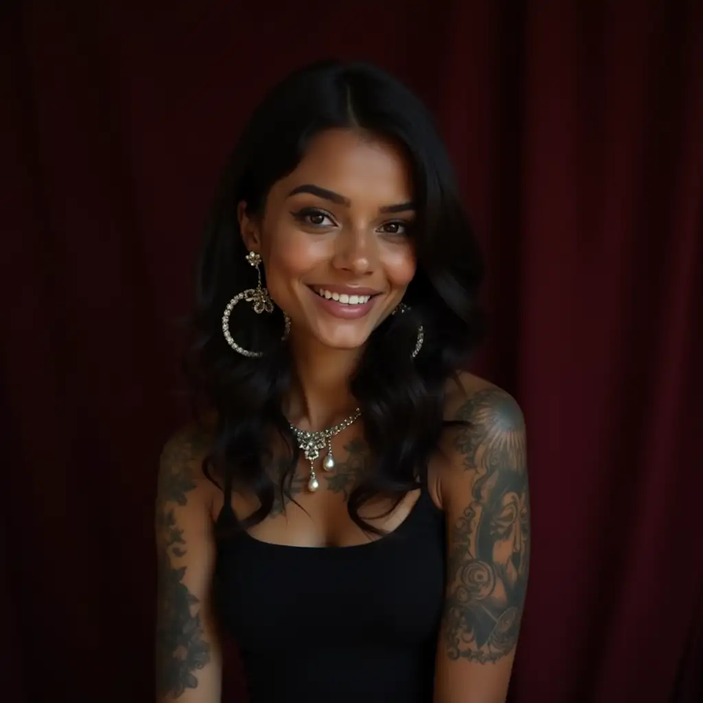 Rabari-Woman-in-Traditional-Attire-with-Jewelry-and-Tattoos