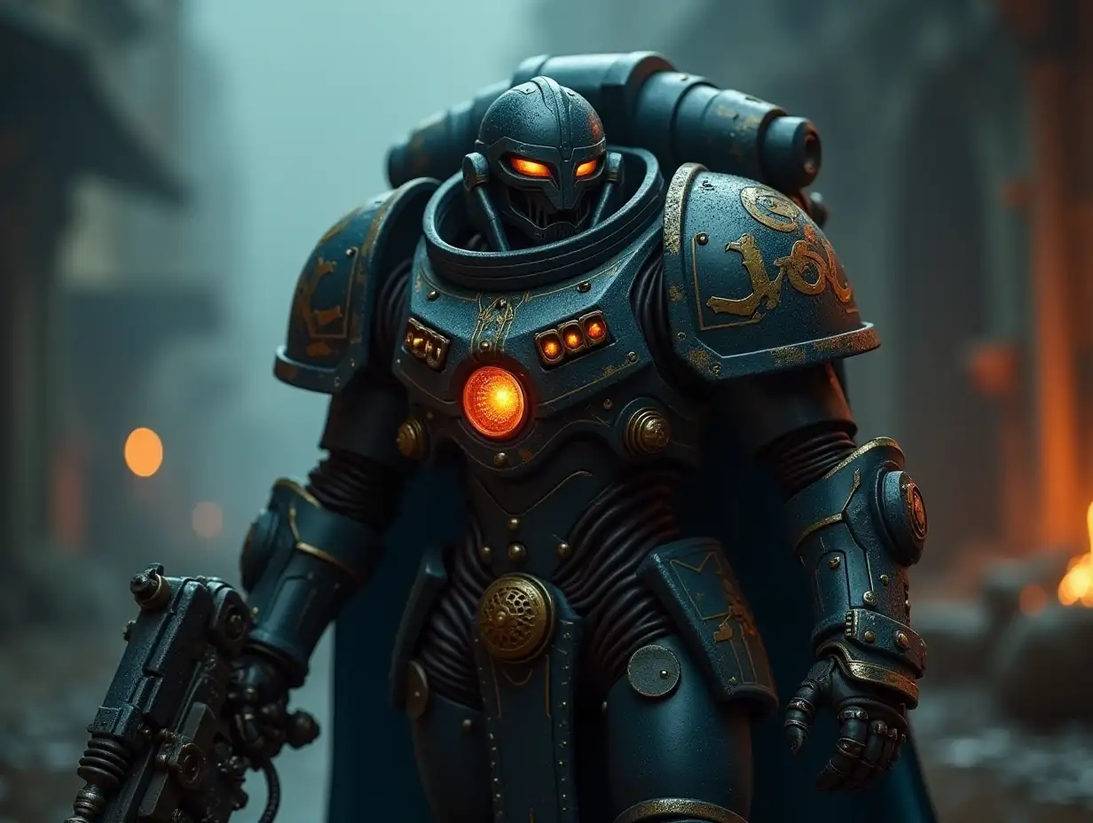 warhammewr 40 k roboute cinematic realistic tech noir