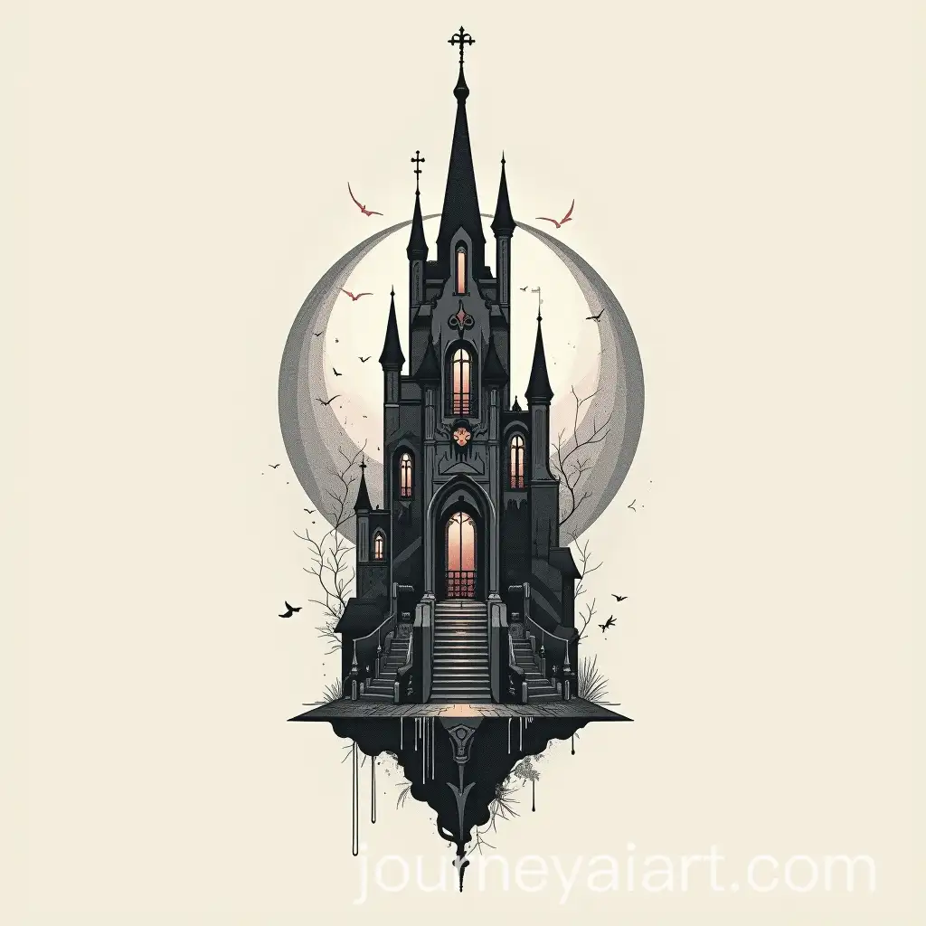 Minimalistic-Mythological-Architecture-Tattoo-Design