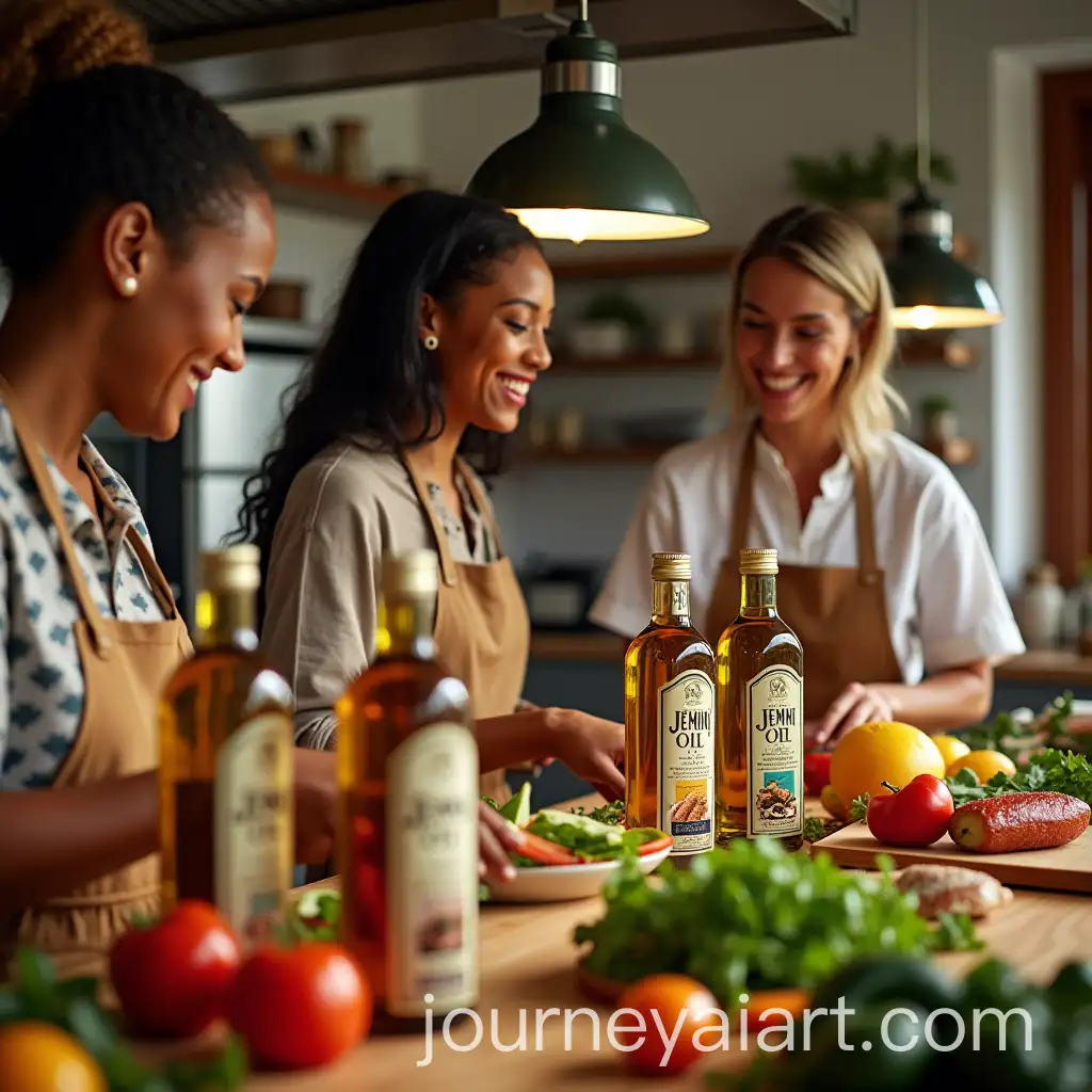 Diverse-Women-Cooking-Together-in-a-Vibrant-Kitchen-Scene