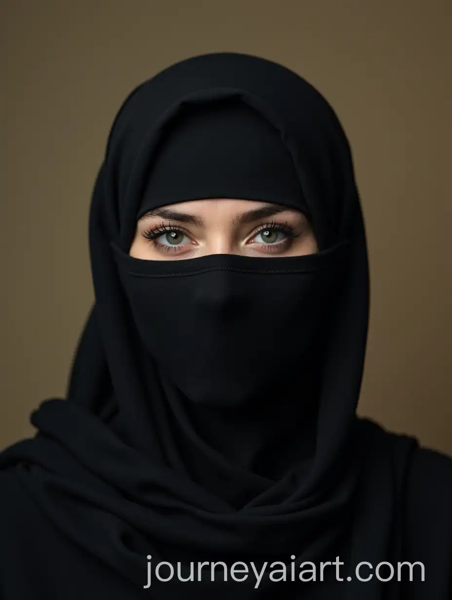 Woman-Wearing-Niqab-in-Traditional-Attire