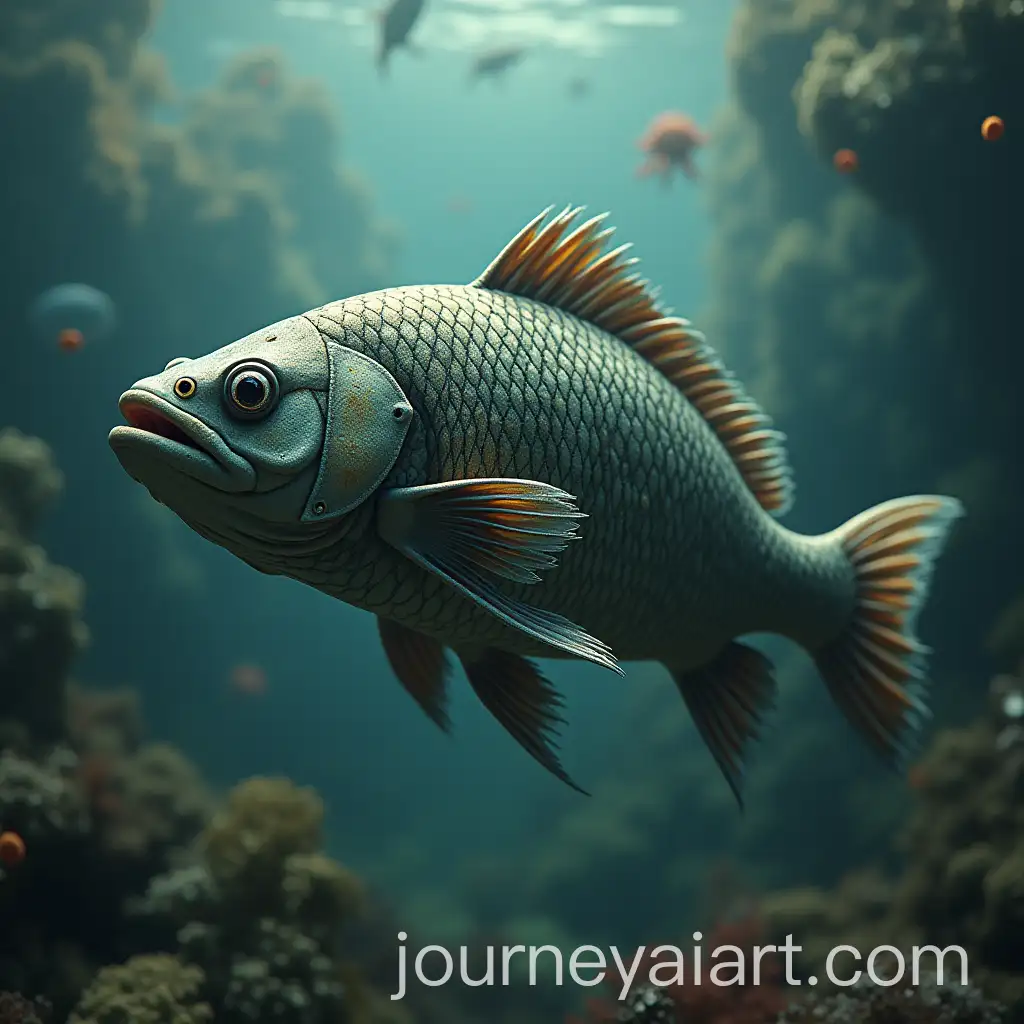 Armored-Fish-Battling-Bacteria-in-ActionPacked-Scene