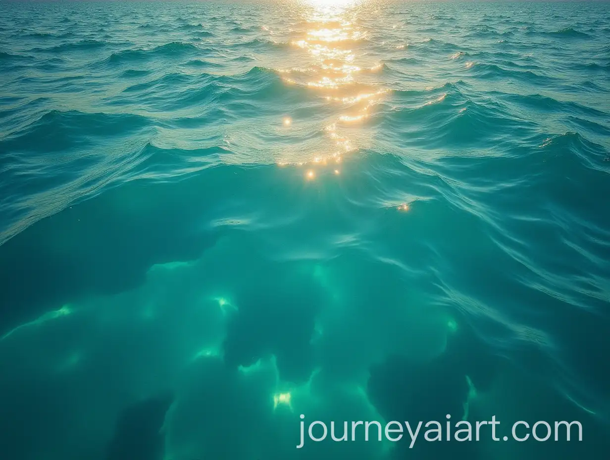 Golden-Water-Meets-Turquoise-Sea-in-Sparkling-Harmony