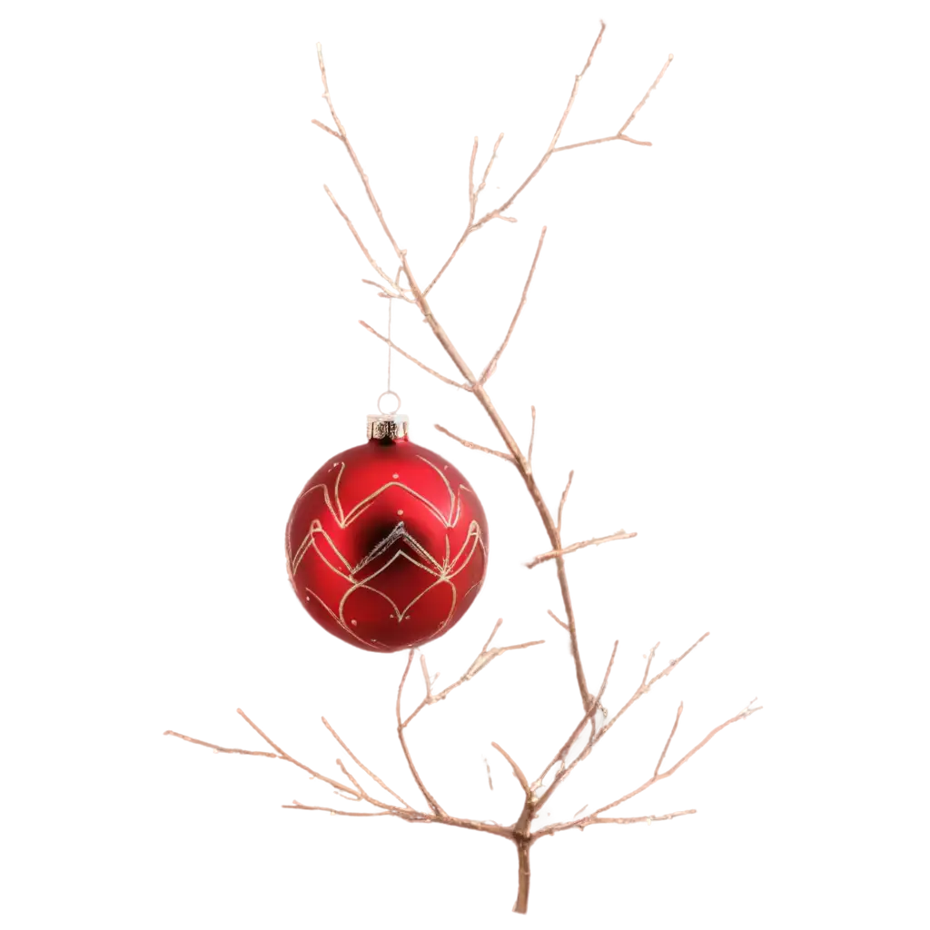 HighQuality-Red-Christmas-Tree-Toys-PNG-for-Holiday-Decor-and-Design