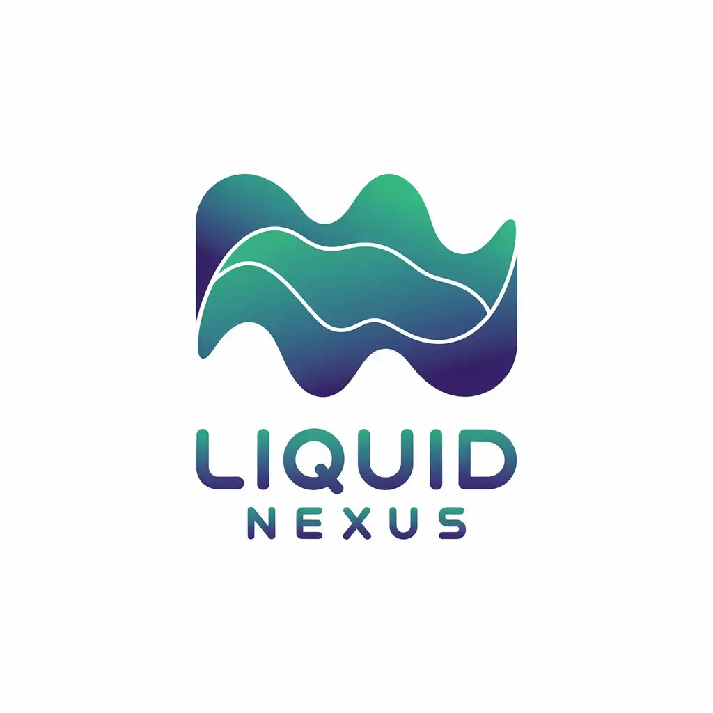 LOGO Design for Liquid Nexus Vector Style with Liquid and Moderate Symbolism for Technology Industry