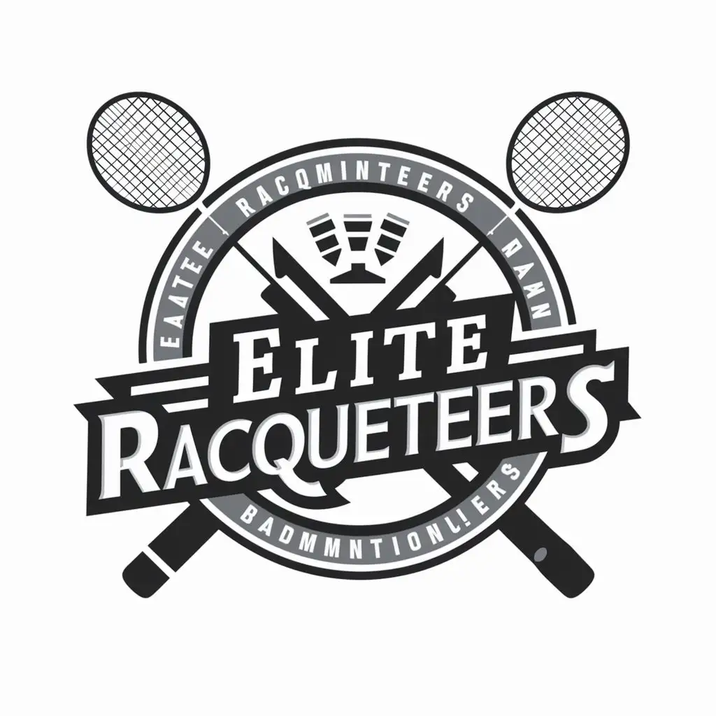 LOGO Design for Elite Racqueteers Dynamic Design for Badminton Team