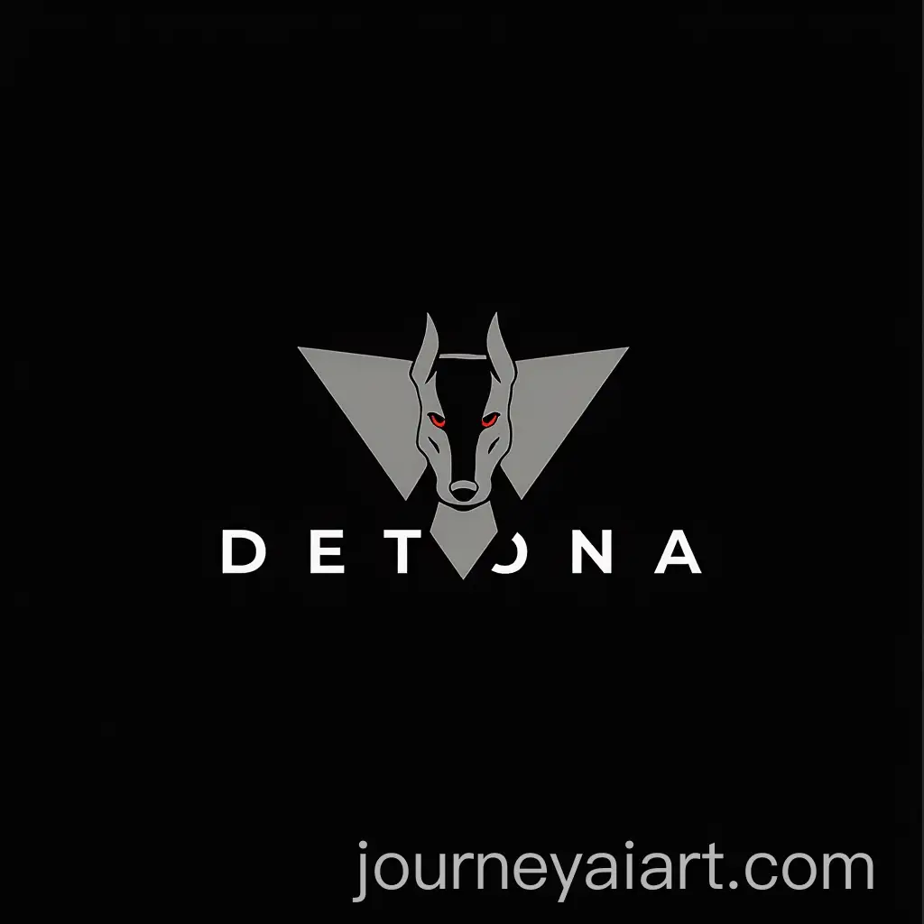 Minimalistic-Black-and-White-Logo-for-Dynamic-Brand-Detona-Featuring-Abstract-Pitbull-and-Modern-Street-Font