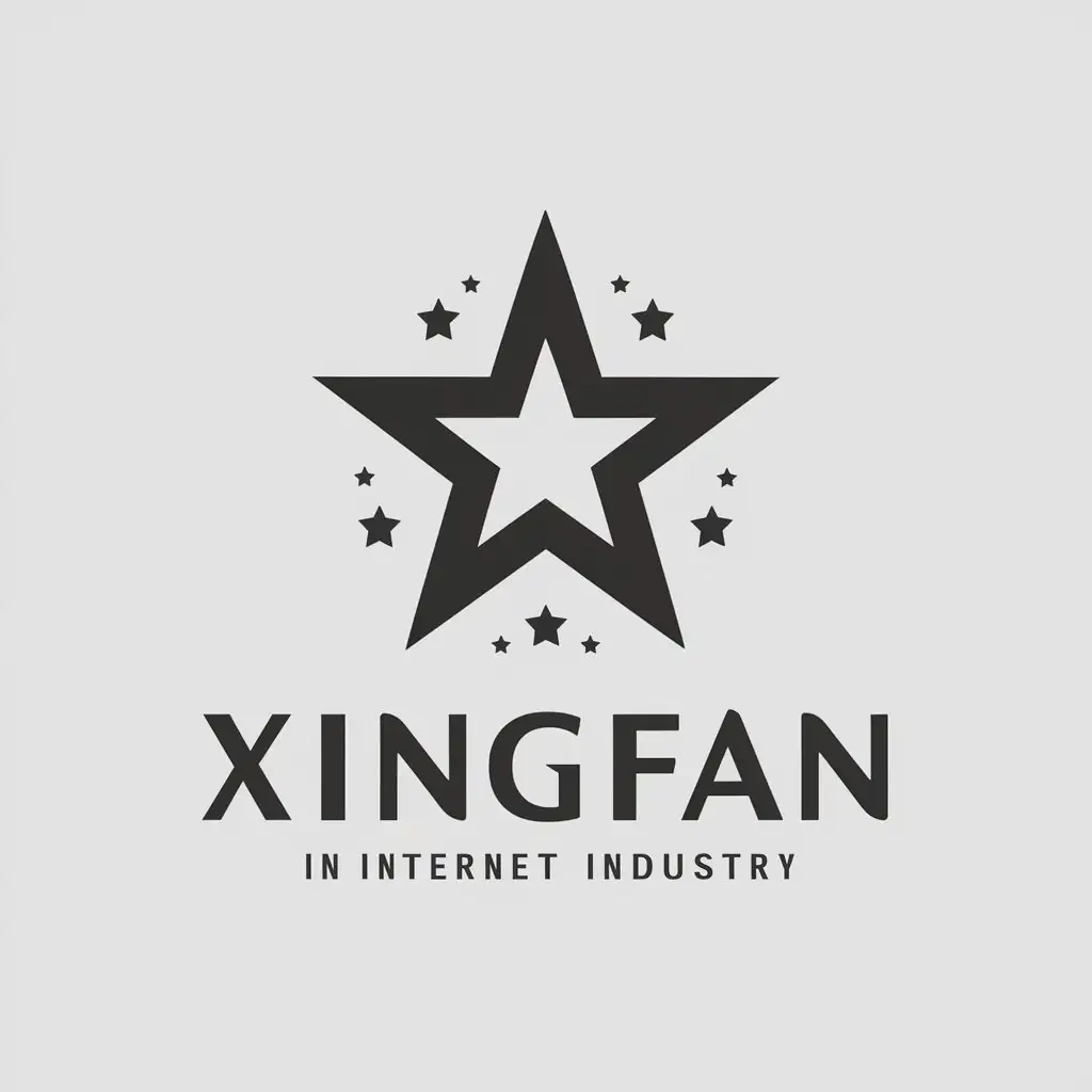 LOGO-Design-For-Xingfan-Elegant-Stars-in-Clear-Background