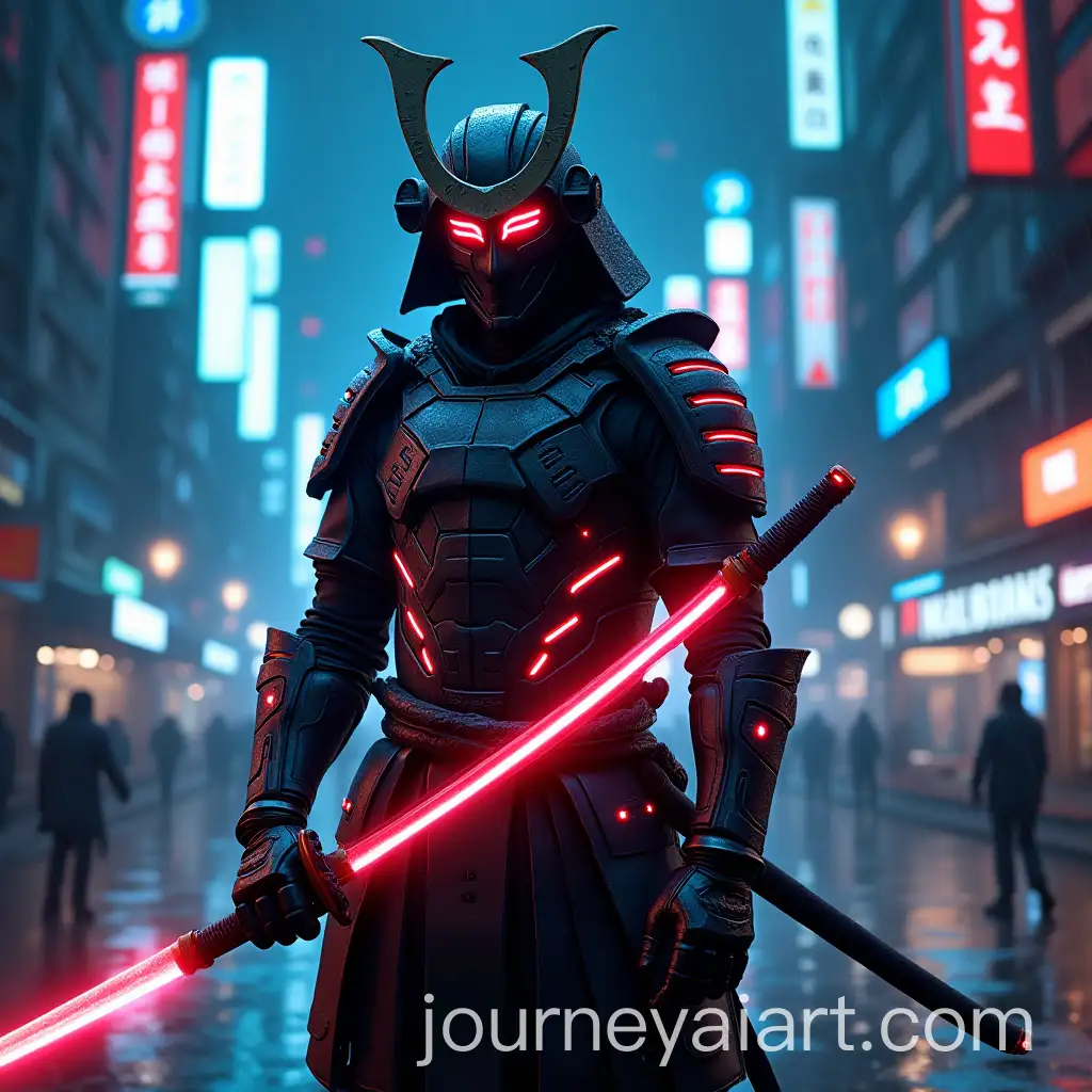 Futuristic-Cyberpunk-Samurai-with-Holographic-Katana-in-Neon-City
