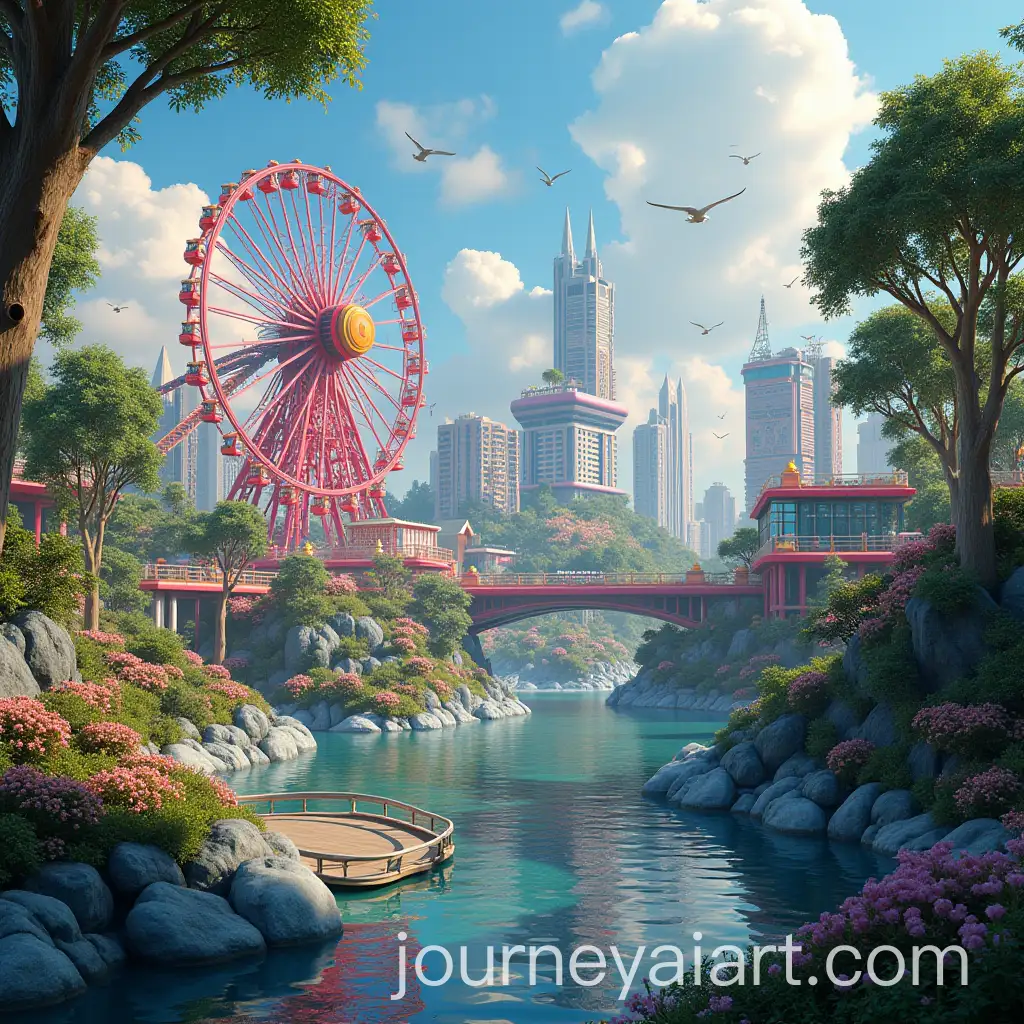 Vibrant-Technological-Amusement-Park-in-a-Futuristic-World