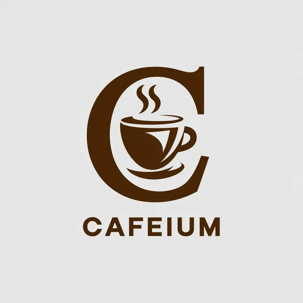 LOGO-Design-for-Cafeium-Coffee-Taste-with-a-Modern-Restaurant-Vibe