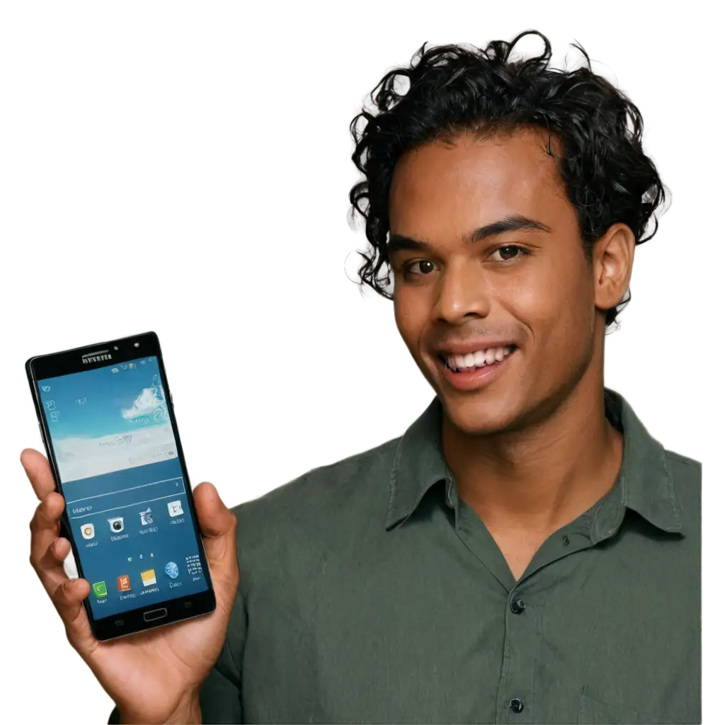 Young-Man-Using-Samsung-S24-PNG-Image-HighQuality-Visual-Representation