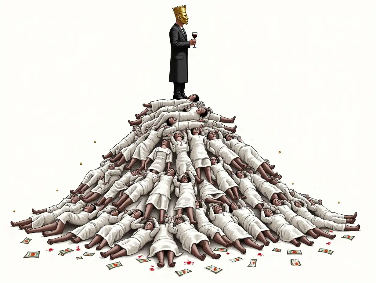 Symbolic-Human-Pyramid-Depicting-Social-Inequality-and-Sacrifice