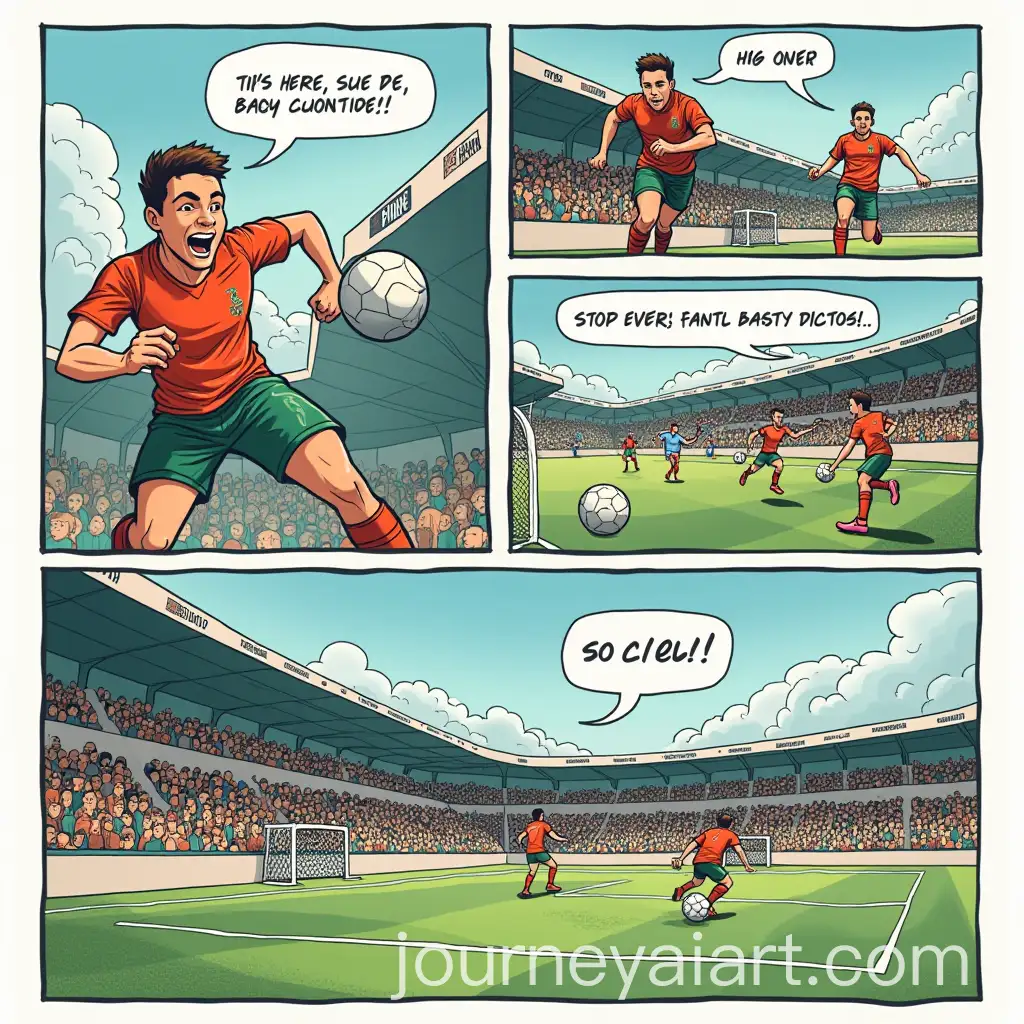 Marvel-Comic-Style-Soccer-Match-Between-Panathinaikos-FC-and-Rival-Team