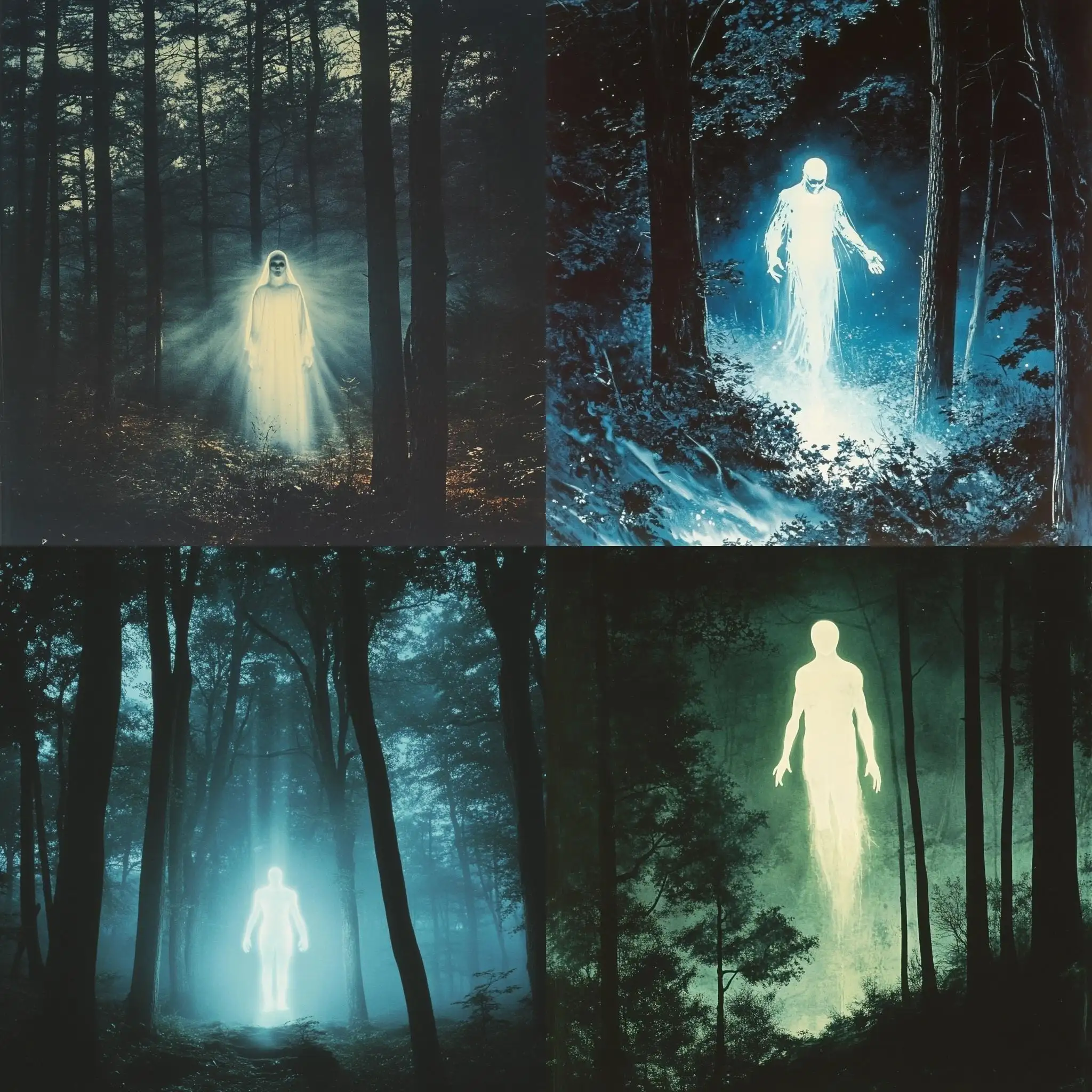 1970s-Dark-Fantasy-Book-Cover-with-Glowing-Humanoid-Figure-in-Eerie-Forest