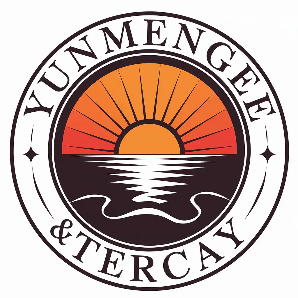 LOGO Design for Yunmengge TerCay Sunset Reflection on Sea for Entertainment Industry