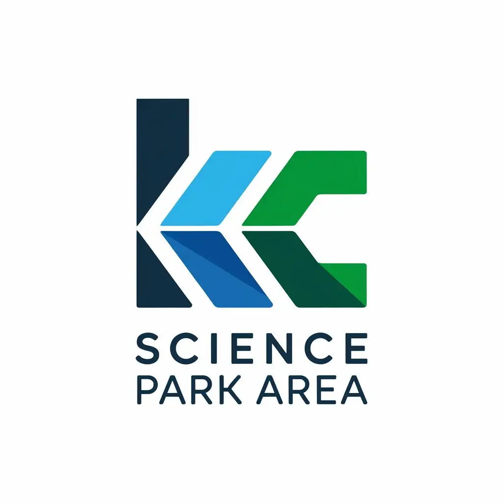 LOGO Design for Science Park Area Vector Logo with KC Symbol for Real Estate Industry