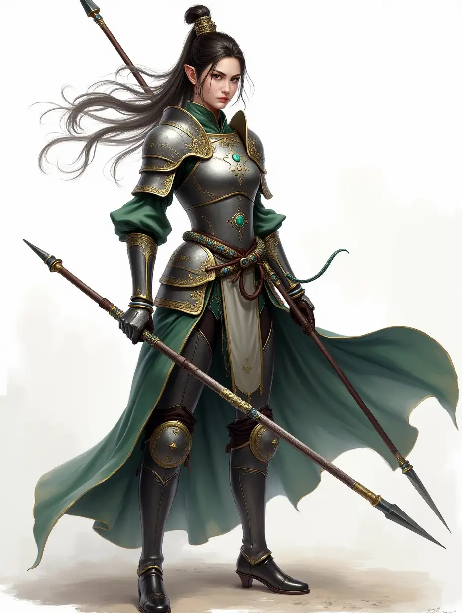 Fierce-Female-General-in-Ancient-Chinese-Armor