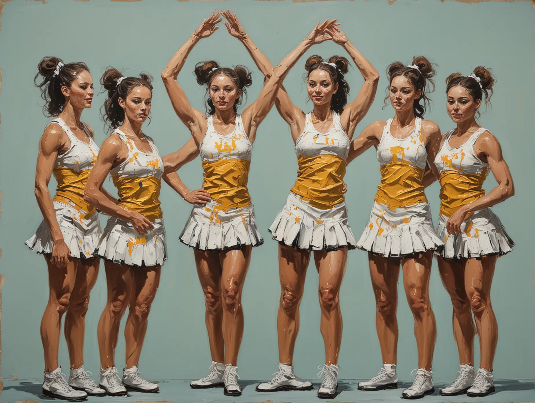 Contemporary-Art-Synchronized-College-Cheerleaders-in-Abstract-Formation