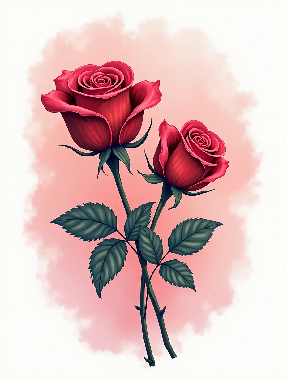 a t-shirt print design about Rose Day with transparent background