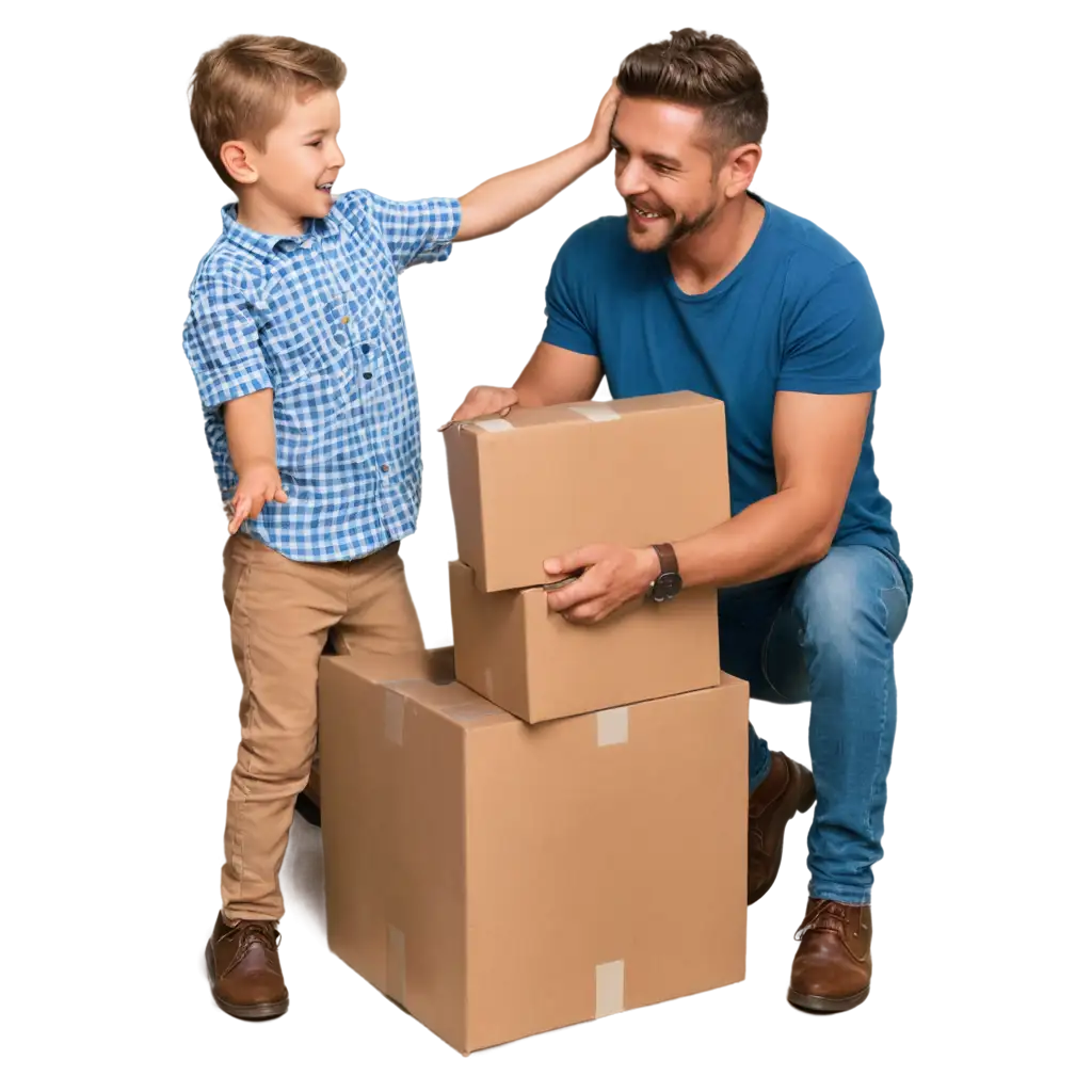 PNG-Image-of-Father-and-Son-Playing-with-Boxes-Joyful-Family-Moment-Captured