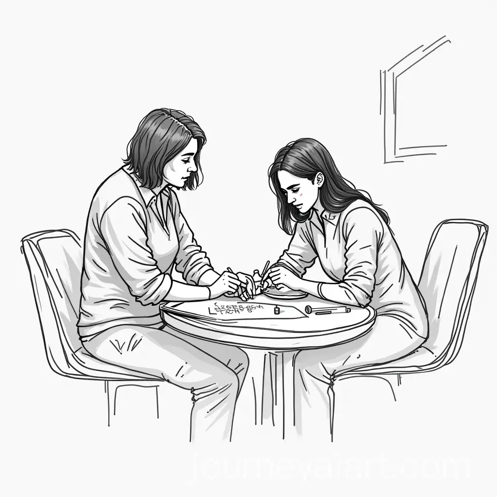 Black-and-White-Sketch-of-a-Workshop-Activity