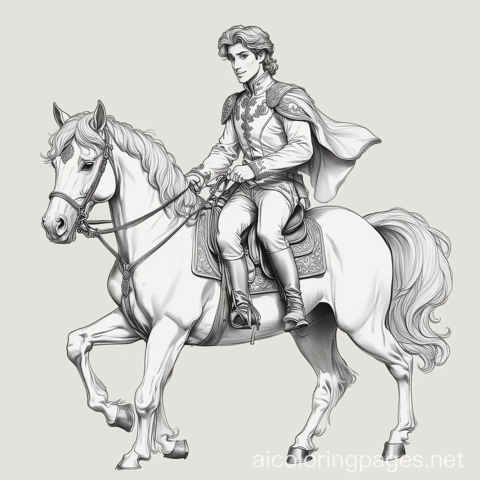 Disney-Prince-Riding-Horse-Coloring-Page