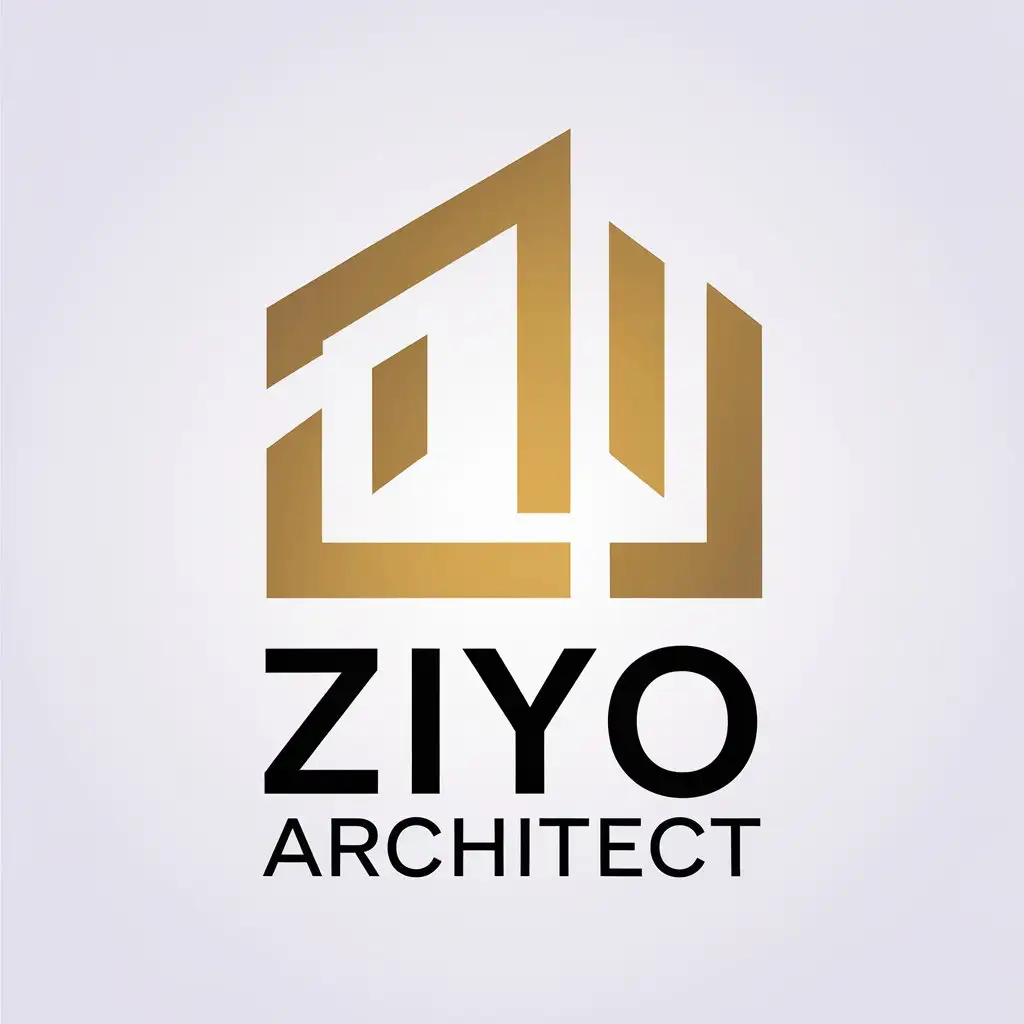 LOGO Design for ZIYO ARCHITECT Minimalistic Big Build Symbol for Construction Industry