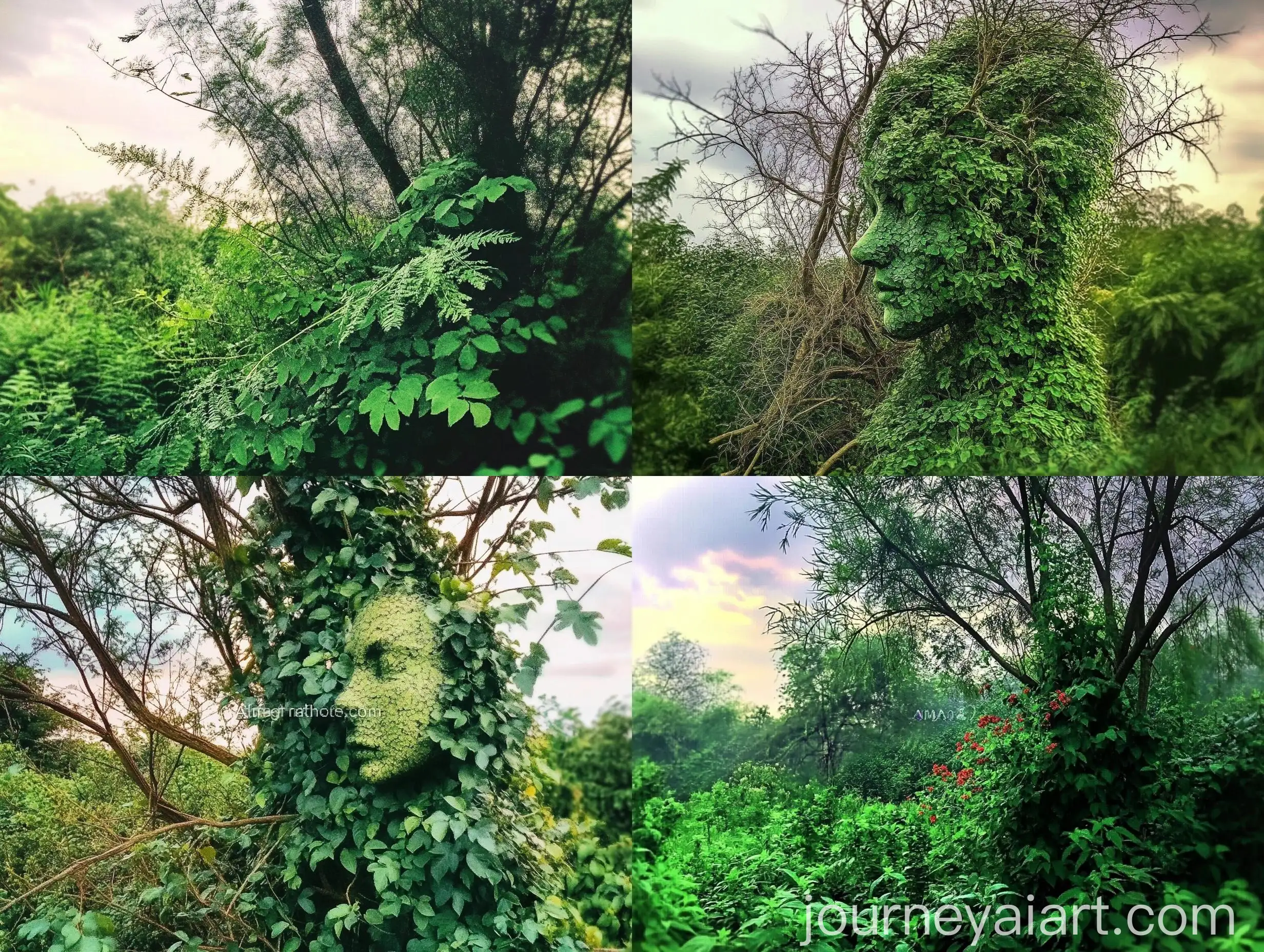 Lush-Green-Forest-Pathway-with-Sunlight-Filtering-Through-Leaves