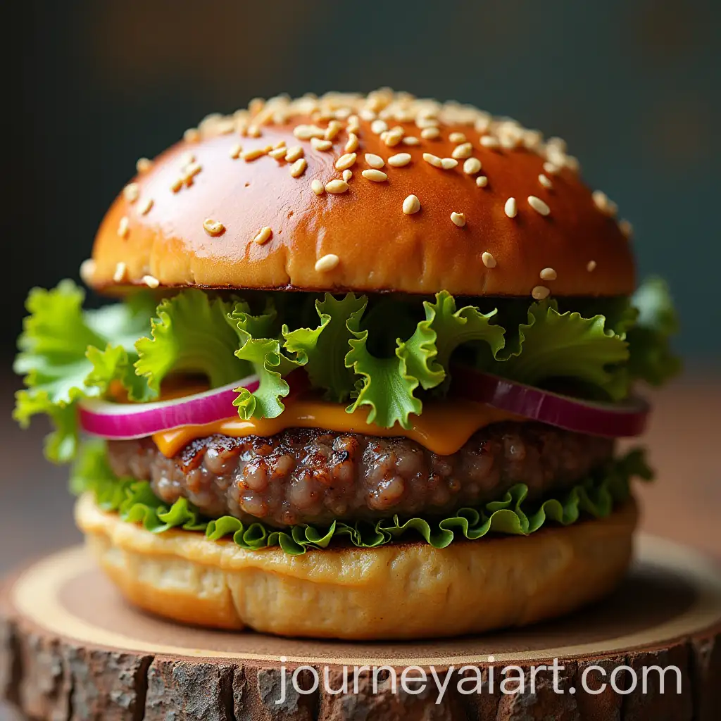Fossilized-Hamburger-in-Detailed-Closeup