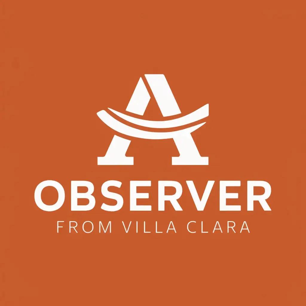 LOGO Design for Observer from Villa Clara Orange Vector Design with a Clear Background