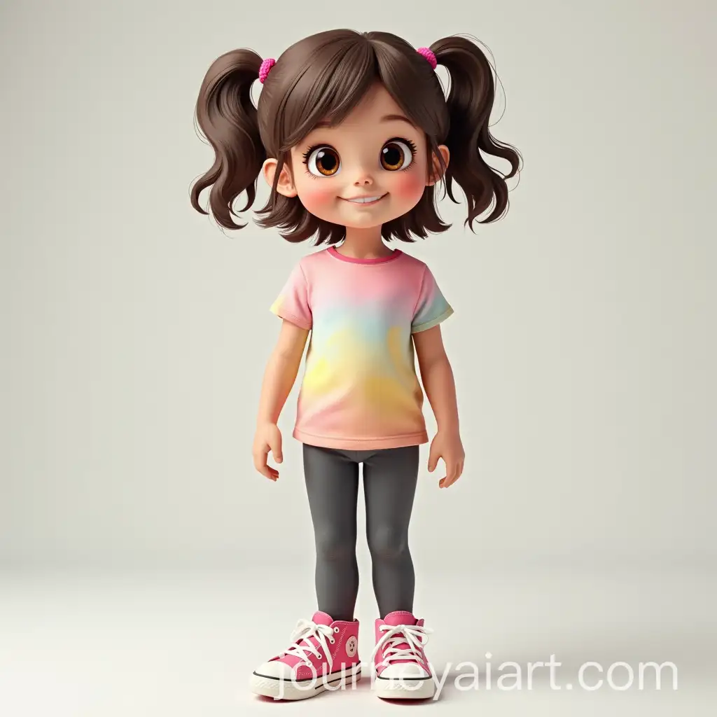 Joyful-FourYearOld-Girl-with-Pigtails-in-Colorful-Outfit