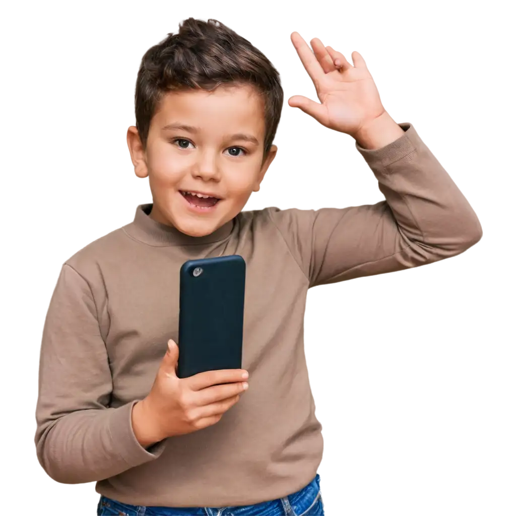 Child-Boy-on-Video-Call-PNG-Image-Enhance-Online-Presence-with-Realistic-Visual-Communication