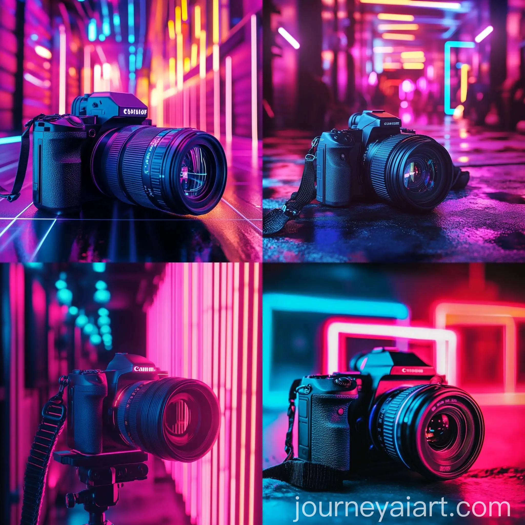 Space-Camera-with-Neon-Lights