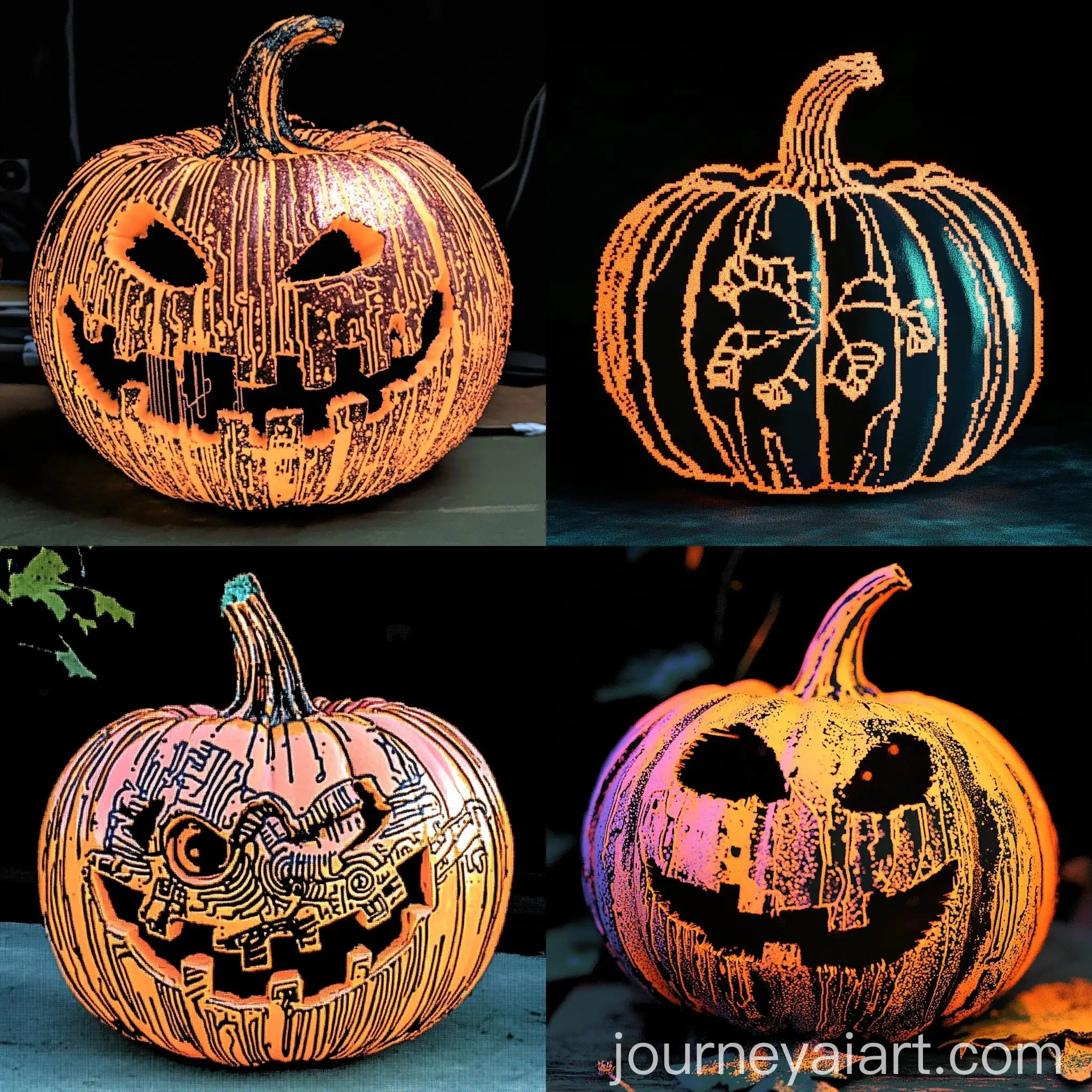Cyberpunk-Pumpkin-in-Vibrant-Neon-Colors