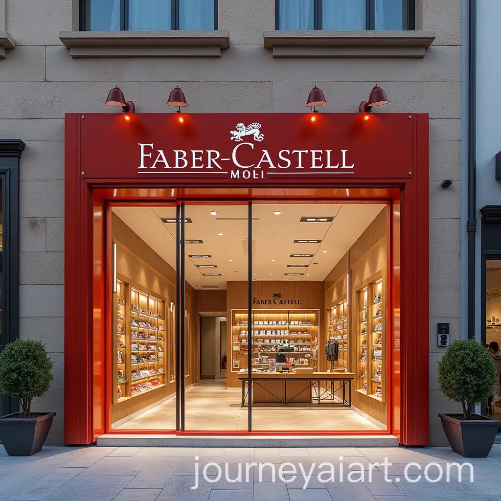 Modern-FaberCastell-Storefront-Design-with-Traditional-Egyptian-Elements