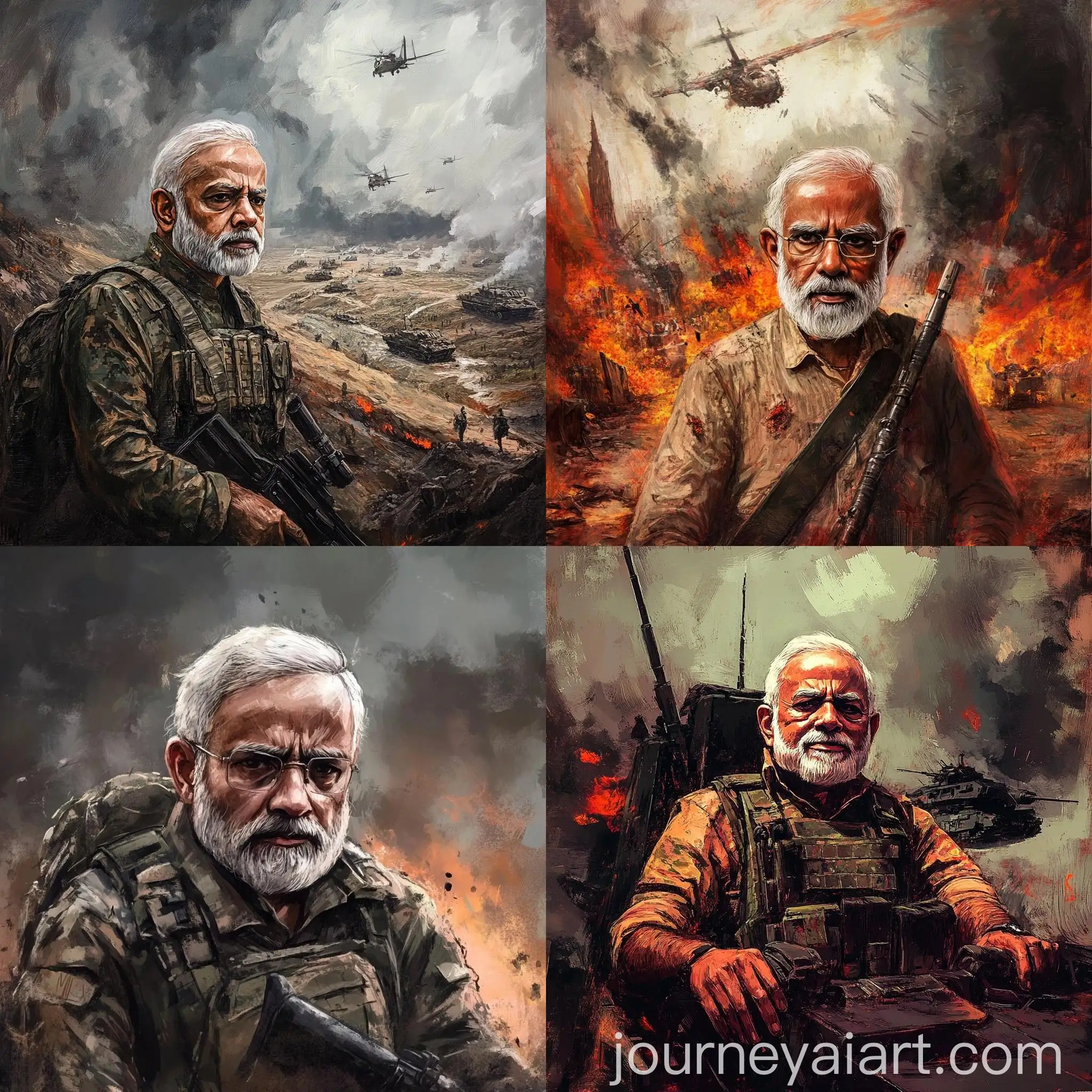 Modi-in-War-Artwork-Depicting-Leadership-and-Strategy