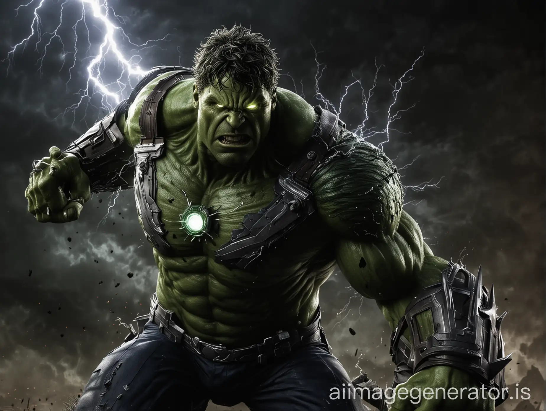 World-War-Hulk-Mark-Ruffalo-in-Dark-Background-with-Lightning-and-Glowing-Object