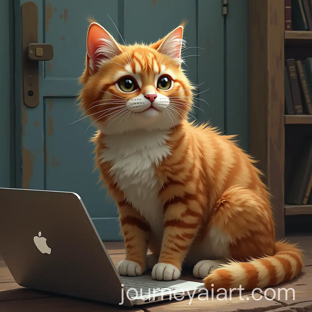 Cat-Working-on-Project-in-Photoshop