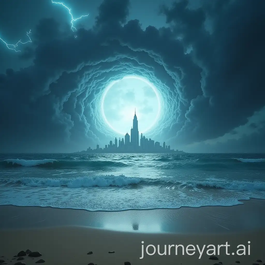 Dramatic-CloseUp-of-Atlantis-Rising-from-a-Sea-Vortex