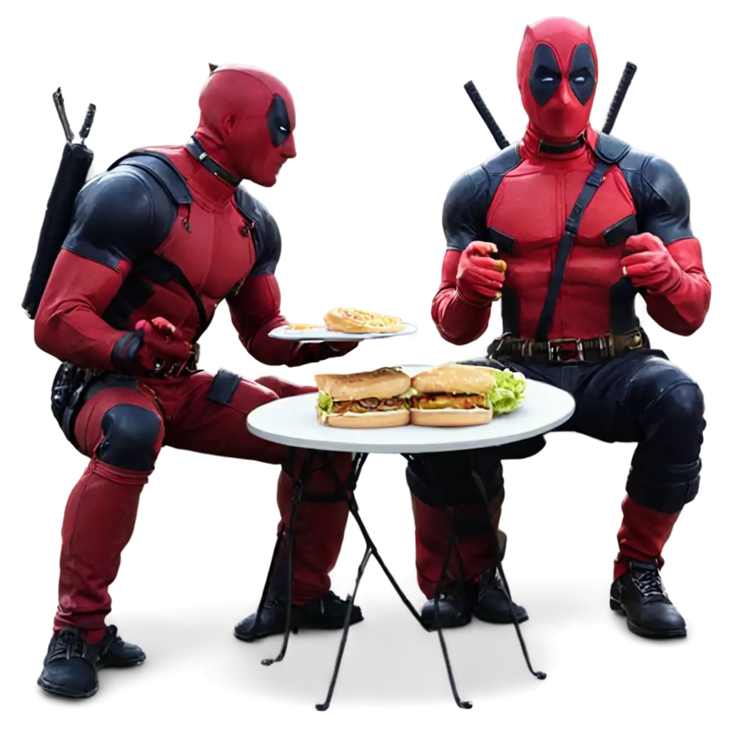 Deadpool-and-Wolverine-Enjoying-a-Giant-Hamburger-HighQuality-PNG-Image