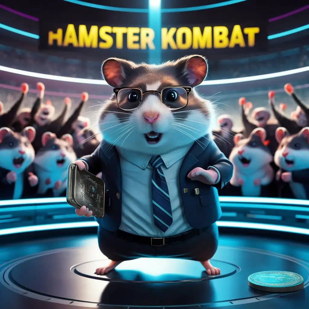 hamster kombat криптовалюта хомяк в костюме бизнесмен